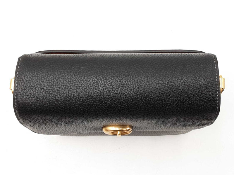 Coach Cassie Crossbody Bag 19 In Black Pebbled Leather Fw1125ixdu