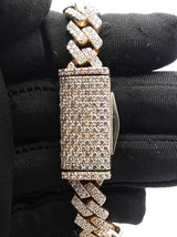 Diamond & 10k Yellow Gold Cuban Link Chain 114.7 Grams 22.5 Inch Fw0726rrzxdu