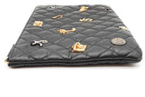 Chanel Quilted Black Leather Lucky Charms Reissue O-case Clutch Eb0626exzde