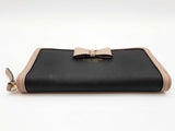 Kate Spade Hazel Court Bow Lacey Black Gray Continental Wallet Do0825pxde