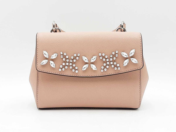 Michael Kors Ava Xs Crystal-embellished Leather Crossbody Bag Fw0925rxdu
