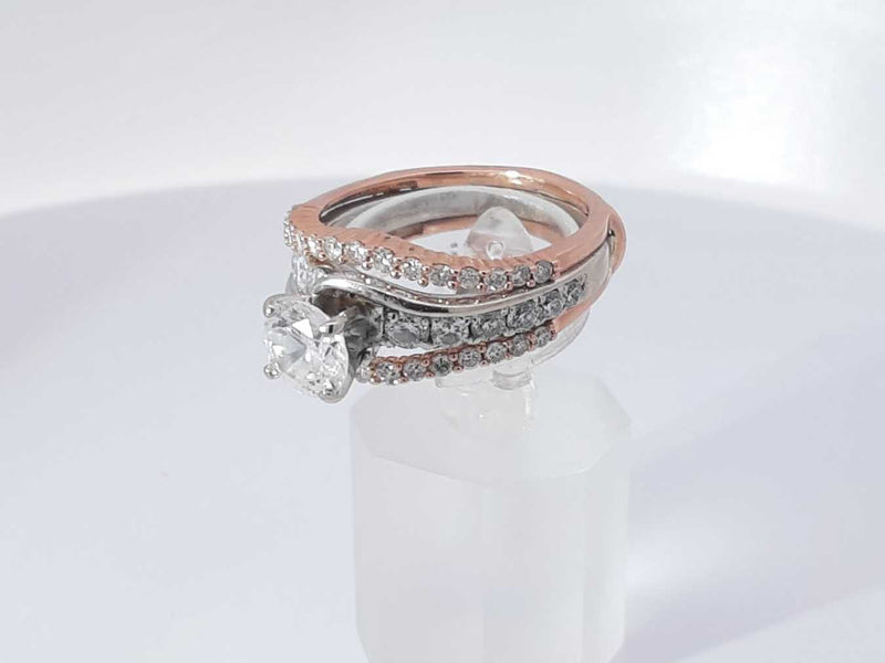1.85 Cttw Diamond 14k Rose Gold Wedding Ring Size 8 Aa0925oexzsa