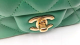 Chanel Mini Matelasse Chain Green Shoulder Bag Sd0625lizxdu
