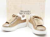 Alexander Mcqueen Oversided Sneaker Gold Size 38 Aa0926lwzsa