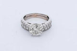 2.32cttw Diamond Ring In 10k White Gold Ring 5.1 Grams Size 6.5 Eb0826lxxzde