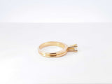 0.29 Ctw Diamond & 18k Yellow Gold Solitaire Engagement Ring 4.8 Grams Size 6.25 Fw0726izxdu