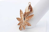10k Yellow Gold Leaf Pendant 4.5 Grams Eb1224lxzsa