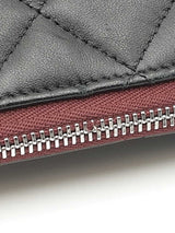 Chanel Large Cosmetic Case In Black Diamond-quilted Leather Fw1225prxdu