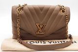 Louis Vuitton Taupe Leather New Wave Chain Bag Eb1026lxxzde