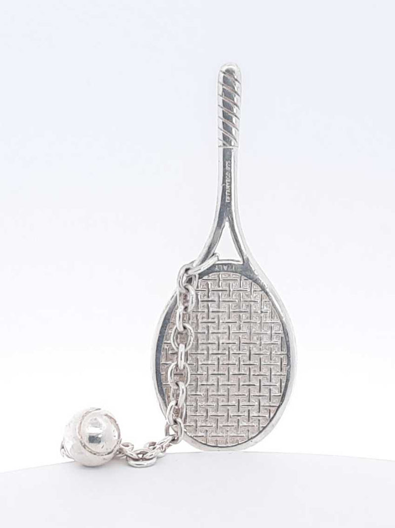 Tiffany & Co. Sterling Silver Tennis Racket Pendant, 33.4 Grams Hs0124exsa