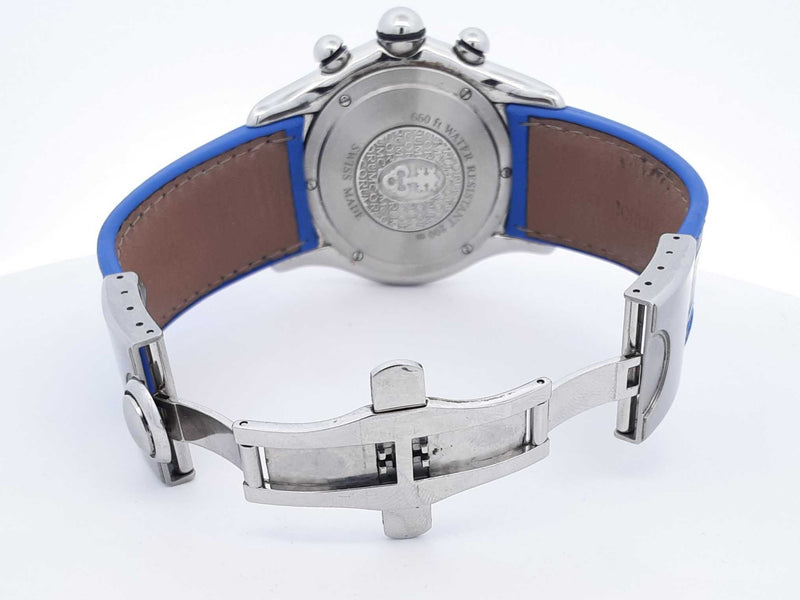 Corum Bubble Stainless 45mm Steel Chronograph Watch Diamond Bezel Sd1224orzxsa