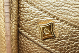 Mcm Gold Metallic Leather Top Handle Satchel Bag Eb0726lordu