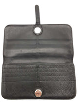 Hermes Dogon Noir Black Clemence Palladium Hardware Wallet Do0426rxzde