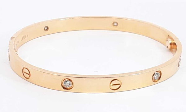 Cartier 18k Rose Gold Love Bracelet Size 19 Ebcrxzdu 144030001017