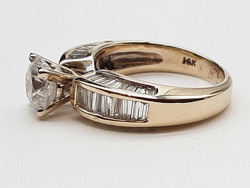 7.40 Cttw Diamonds 14k Yellow Gold 6.6g Ring Size 6.25 Do0125orzxde