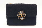 Chanel Black Tweed Bijoux Chain Flap Bag Eb0226wwxzde