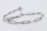 1.9cttw Diamond Link Bracelet In 14k White Gold 7.7 Grams 7 Inch Eb0526rxzsa