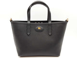 Burberry Mini Bloomsbury Black Leather Calico Reversible Tote Do0526rrxde