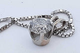 0.85ctw Diamond Pendant Necklace In 14k White Gold 3.7 Grams 18 Inch Eb0526prxde