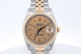Rolex Oyster Perpetual Datejust Houndstooth Dial 36mm Watch Eb0526rrxzde