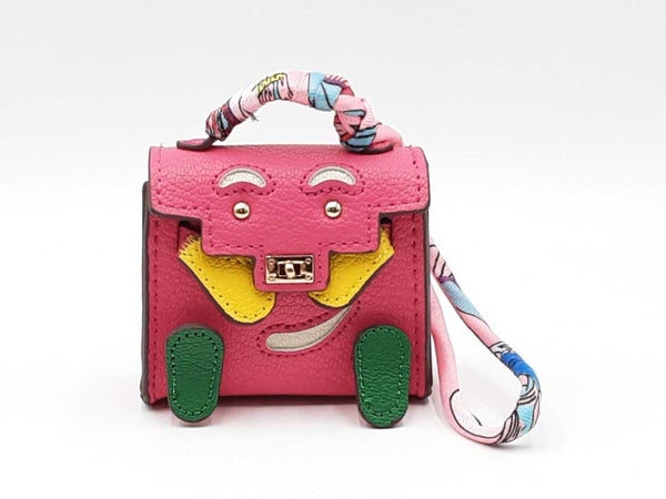 Mini Plaything Bag Charm In Fucshia Fw0825cdu