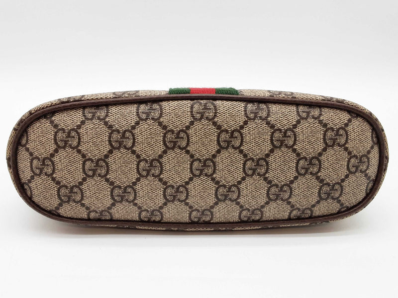 Gucci 625551 Ophidia Tan Gg Supreme Coated Canvas Cosmetics Pouch Do0325rxzde