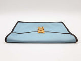 Celine Vintage C Classic Blue Envelope Clutch Bag Sd1225ozxde
