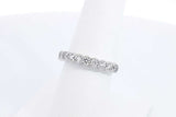 0.7ctw Lab Grown Diamond Ring In 925 Sterling Silver 2.9 Grams Size 7 Eb1124epdu