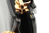 Versace La Medusa Black Leather Wristlet Clutch Eb0826cxzde