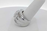 6.1cttw Diamond Ring In 10k White Gold 14 Grams Size 9.5 Eb1026wxxzsa