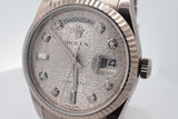 Rolex 36mm Day Date 18k White Gold Watch 165.7 Grams Eb0226loxxzsa