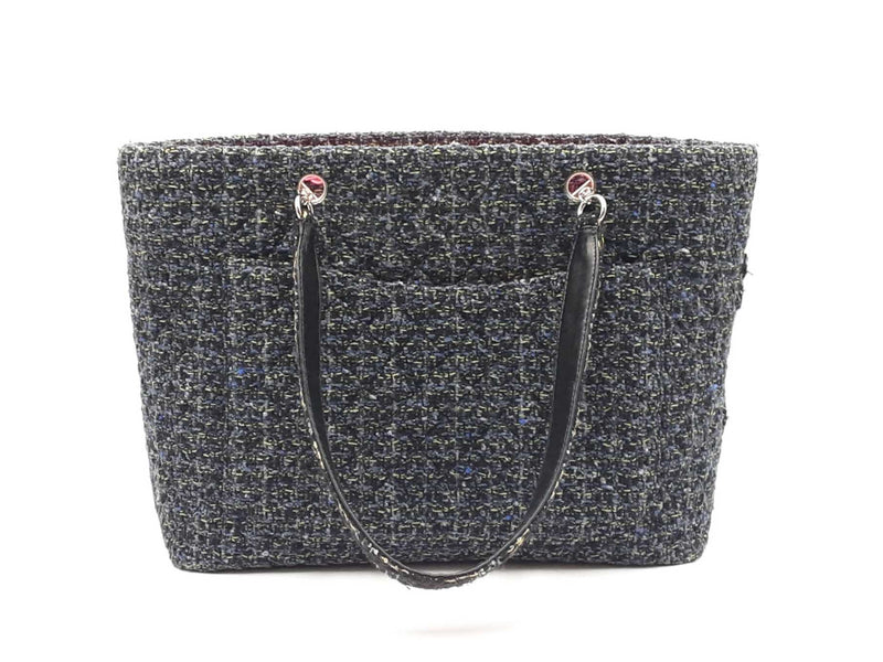 Chanel Cambon Large Multicolor Quilted Tweed Tote Bag Fw0925ezxdu