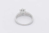 0.75ctw Diamond Solitaire Ring In Platinum 4.9 Grams Size 5 Eb0326sxzsa