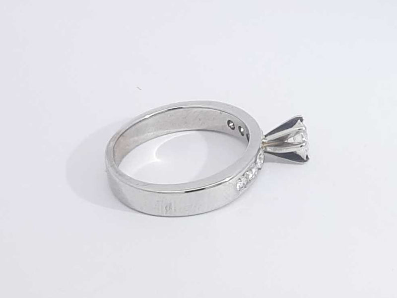 0.75 Cttw Diamond 14k White Gold Ring 5.8 Grams Size 8.5 Aa0525wezsa