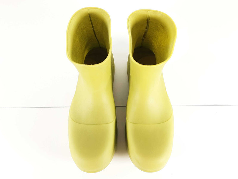 Bottega Veneta Kiwi Green Rubber Puddle Boots Size 44eu
