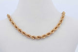 10k Yellow Gold Rope Chain Necklace 4.7 Grams 18 Inch Eb0826wxzde