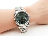 Rolex Datejust 41mm Steel Oyster & Green Ombré Self-winding Watch Fw0526lpxzxdu