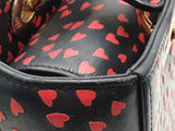 Christian Dior "I Love Paris" Medium Lady Dior Bag In Navy Leather Fw0926lwxzdu