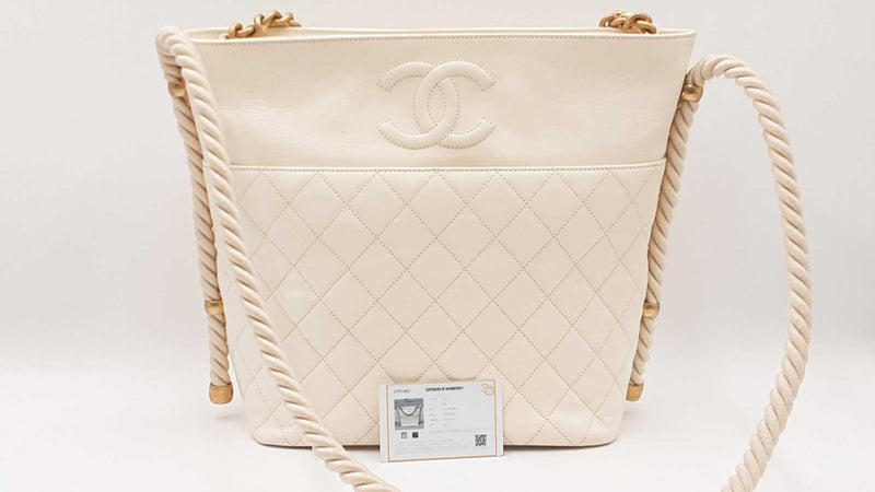Chanel 2019 En Vogue Rope Hobo Bag White Aa0525olxzdu
