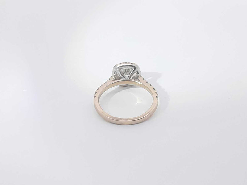 1.19 Ctw Diamond 18k White Gold 3.1 Grams Ring Size 20 Sd0425llzxsa