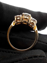 2.0 Cttw Diamond & 14k Yellow Gold Three-stone Engagement Ring 5.6 Grams Size 7.25 Fw0726wozxdu