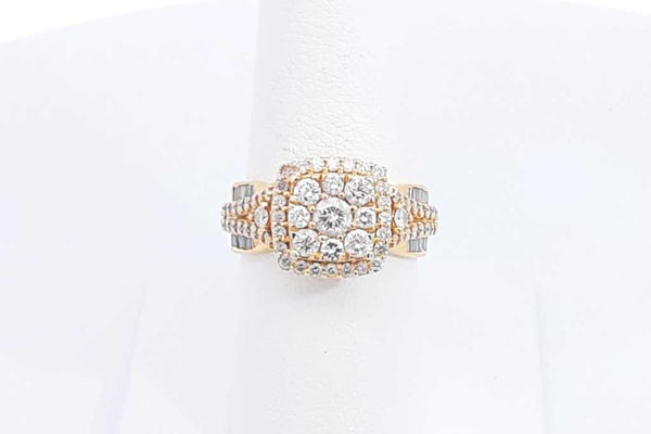 2.48ctw Diamond Ring In 14k Yellow Gold 5.55 Grams Size 7.25 Eb0924sxzsa