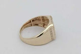 0.93cttw Diamond Ring In 10k Yellow Gold 5.5 Grams Size 11.5 Eb0926pxzsa