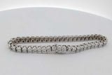 5.98cttw Diamond Tennis Bracelet In 14k White Gold 24.3g 7.25 Inch Eb0926lprxsa
