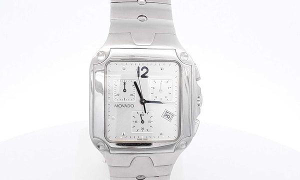 Movado Chronograph Stainless Steel Watch 34mm Eborxsa 144010009607