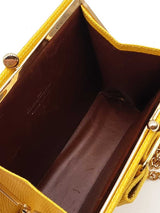 Salvatore Ferragamo Vara Mini Chain Shoulder Bag In Pebbled Leather Fw1026lzxdu