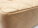 Chanel Classic Single Flap Jumbo Beige Quilted Leather Shoulder Bag Do0125rxzxde