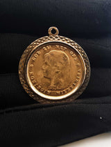 22k Gold 1897 Netherlands Coin Pendant In 14k Setting 9.4 Grams Fw0726lxzxdu
