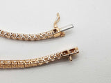 2.88 Cttw Lab Grown Diamonds 14k Gold 5.6g Tennis Bracelet 6.75 In Do0726llxzde
