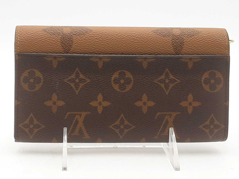 Louis Vuitton Reversed Monogram Sarah Wallet Brown Aa1025wrxsa